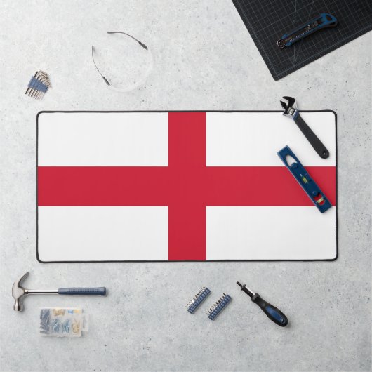 Bureaumat met vlag van Engeland, VK (Werkstation)