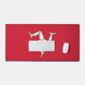 Bureaumat met vlag van Isle of Man, VK (Keyboard & Muis)