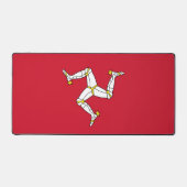 Bureaumat met vlag van Isle of Man, VK (Voorkant)