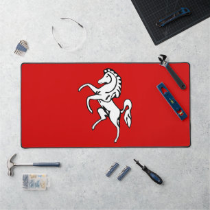 Bureaumat met vlag van Kent County, VK