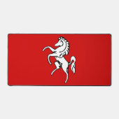 Bureaumat met vlag van Kent County, VK (Voorkant)