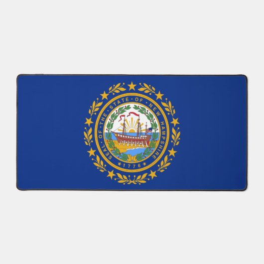 Bureaumat met vlag van New Hampshire, VS (Voorkant)