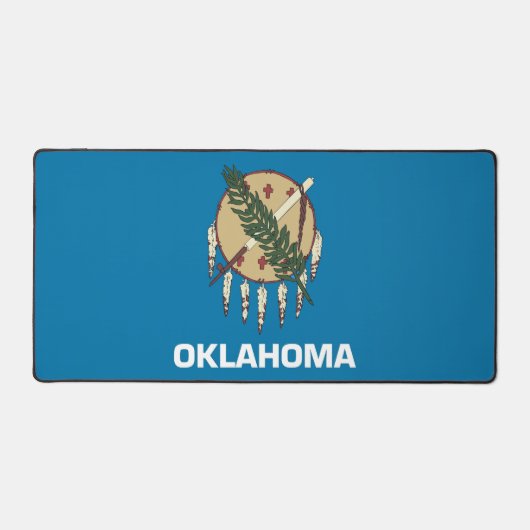 Bureaumat met vlag van Oklahoma, VS (Voorkant)