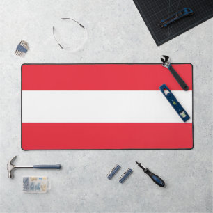 Bureaumat met vlag van Oostenrijk