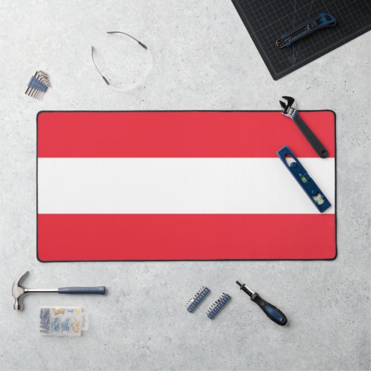 Bureaumat met vlag van Oostenrijk (Werkstation)
