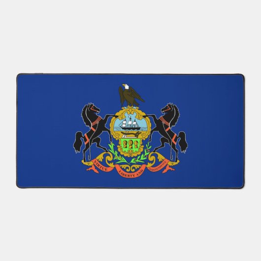 Bureaumat met vlag van Pennsylvania, VS (Voorkant)