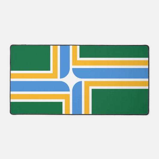 Bureaumat met vlag van Portland, VS (Voorkant)