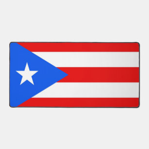 Bureaumat met vlag van Puerto Rico, VS