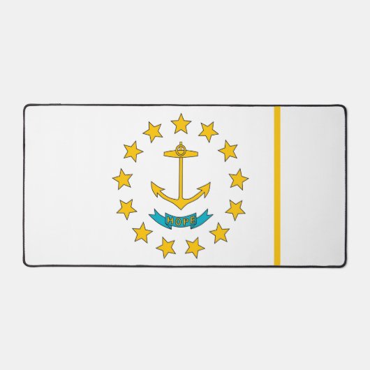 Bureaumat met vlag van Rhode Island, VS (Voorkant)