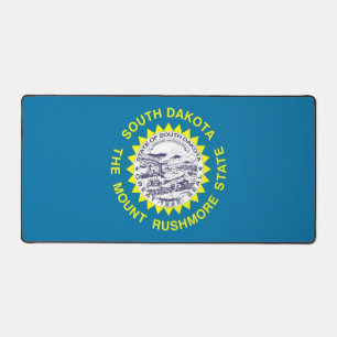 Bureaumat met vlag van South Dakota, VS