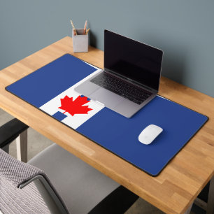 Bureaumat met vlag van Toronto, Canada