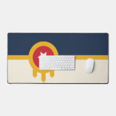 Bureaumat met vlag van Tulsa City, VS (Keyboard & Muis)