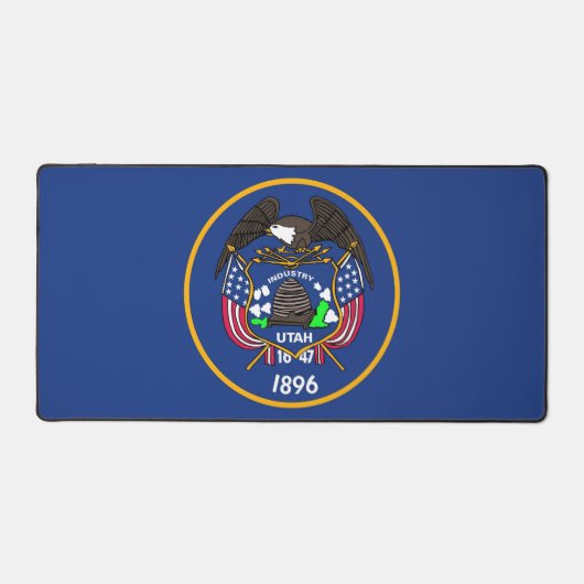 Bureaumat met vlag van Utah State, VS (Voorkant)