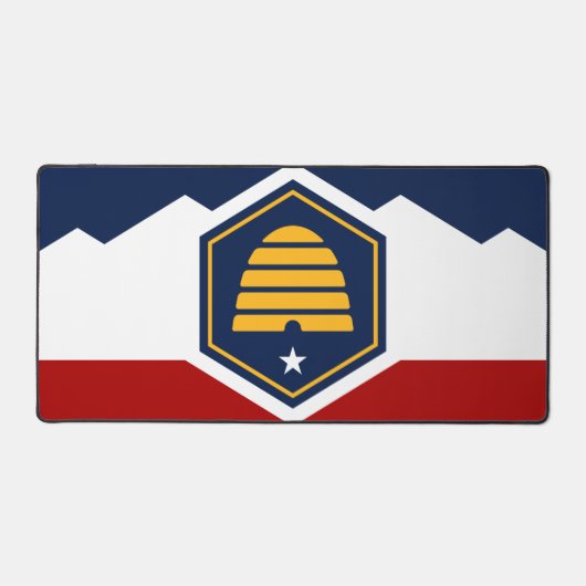Bureaumat met vlag van Utah, VS (Voorkant)