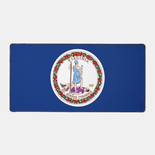 Bureaumat met vlag van Virginia, VS (Voorkant)
