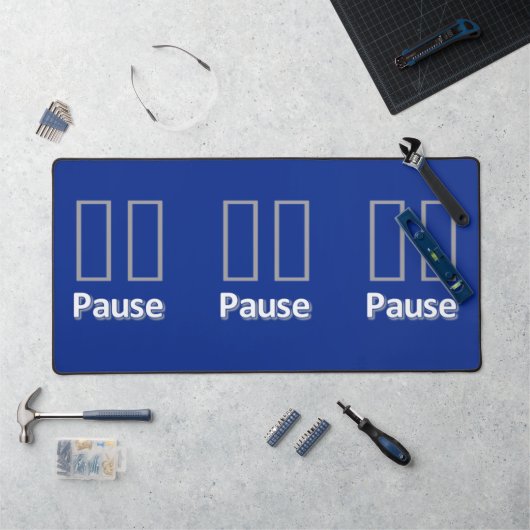 Bureaumat Pauze Blauw (Werkstation)