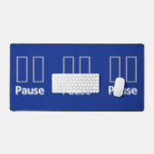 Bureaumat Pauze Blauw (Keyboard & Muis)
