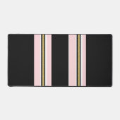 Bureaumat roze & wit goud zwart gestreept (Voorkant)