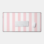 Bureaumat roze & witte streep (Keyboard & Muis)