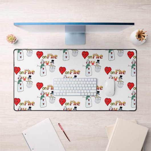 Bureaumat Sneeuwman Hart op Vuur (Kantoor 1)