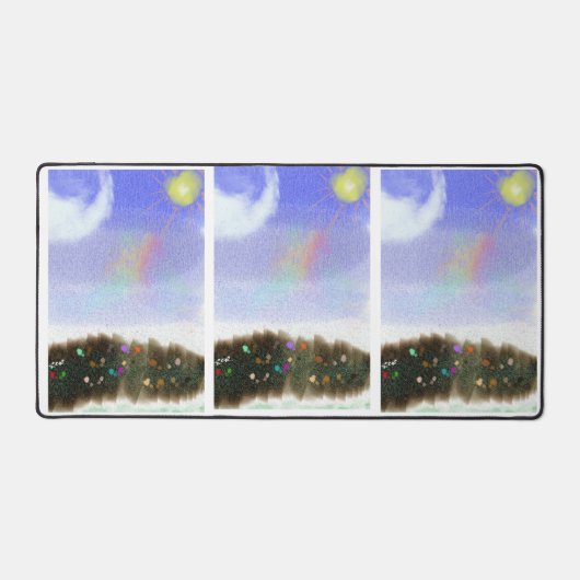 Bureaumat voor lente-douche display (Voorkant)