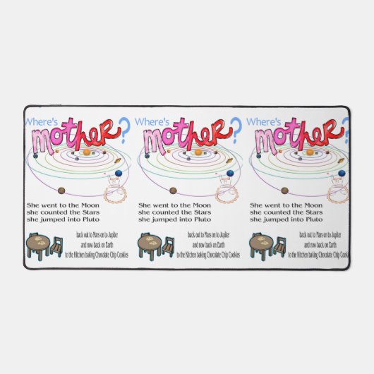 Bureaumat Waar is moeder? (Voorkant)