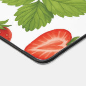Bureaumatjes met aardbeiendessin bureaumat (Hoek)
