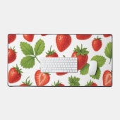 Bureaumatjes met aardbeiendessin bureaumat (Keyboard & Muis)