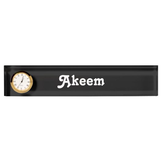 Bureaunaambord Akeem Naambordje (Voorkant)