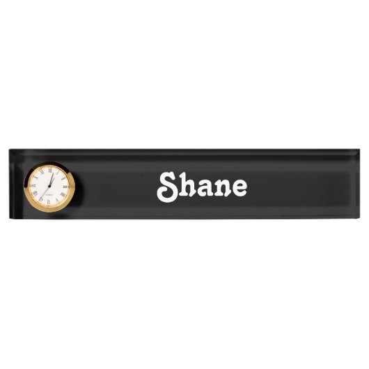 Bureaunaambord Shane Naambordje (Voorkant)