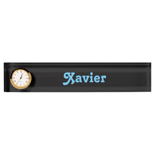 Bureaunaambord Xavier Naambordje (Voorkant)