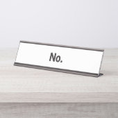 Bureaunaambordje: Nee. Bureau Naambordje (Voorkant)