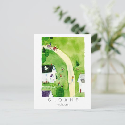 buren briefkaart (Staand voorkant)