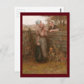 Buren die over het hek reizen briefkaart (Voorkant / Achterkant)