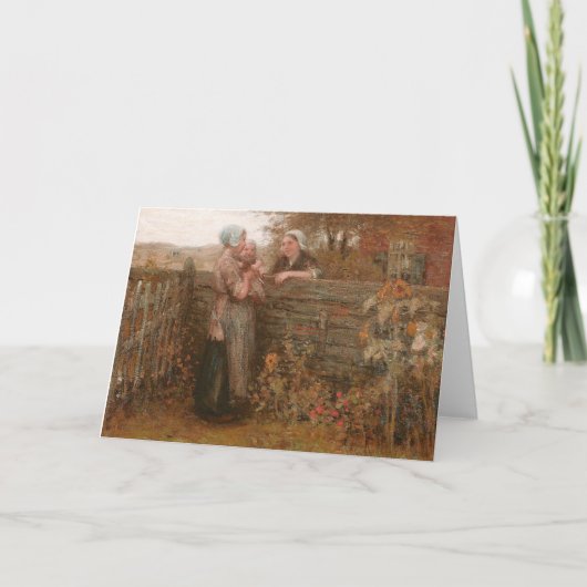 Buren die over het hek reizen kaart (Voorkant)