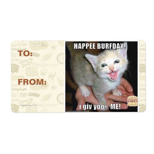 BURFDAY! ETIKET (Voorkant)
