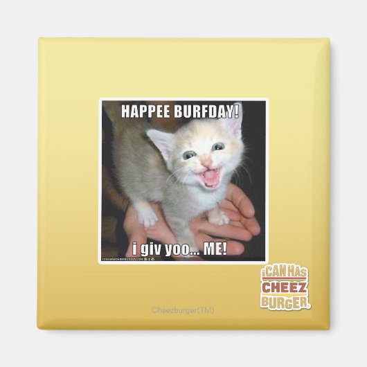 BURFDAY! MAGNEET (Voorkant)
