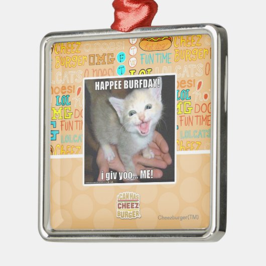 BURFDAY! METALEN ORNAMENT (Links)