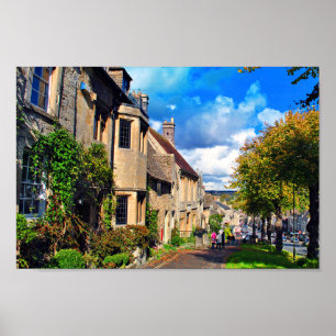 Burford Cotswolds West Oxfordshire Poster