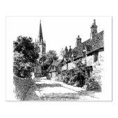 Burford Village Cotswolds Rubberstempel (Afrduk)