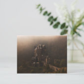 Burg Eltz kasteel in de ochtend mist Briefkaart (Staand voorkant)
