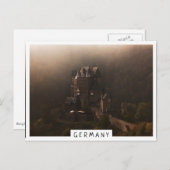 Burg Eltz kasteel in de ochtend mist Briefkaart (Voorkant / Achterkant)