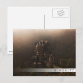 Burg Eltz kasteel in de ochtend mist Briefkaart (Voorkant / Achterkant)