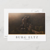 Burg Eltz kasteel in de ochtend mist Briefkaart (Voorkant / Achterkant)