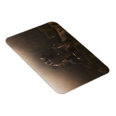 Burg Eltz kasteel in de ochtend mist Magneet (Rechterzijde)