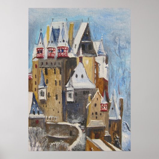 Burg Eltz-oliefilter Poster (Voorkant)