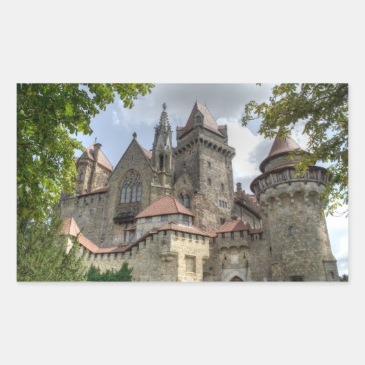 Burg Kreuzenstein Rechthoekige Sticker (Voorkant)