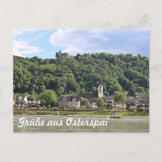 Burg Osterspai am Rhein Briefkaart (Voorkant)