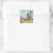 Burg Stolpen, Cosel Tower Vierkante Sticker (Tas)