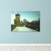 Burg Stolpen, ingebouwd c.1100 Canvas Afdruk (Insitu (Houten vloer))